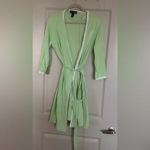 Ralph Lauren 100% Cotton Robe Light Green Size Medium